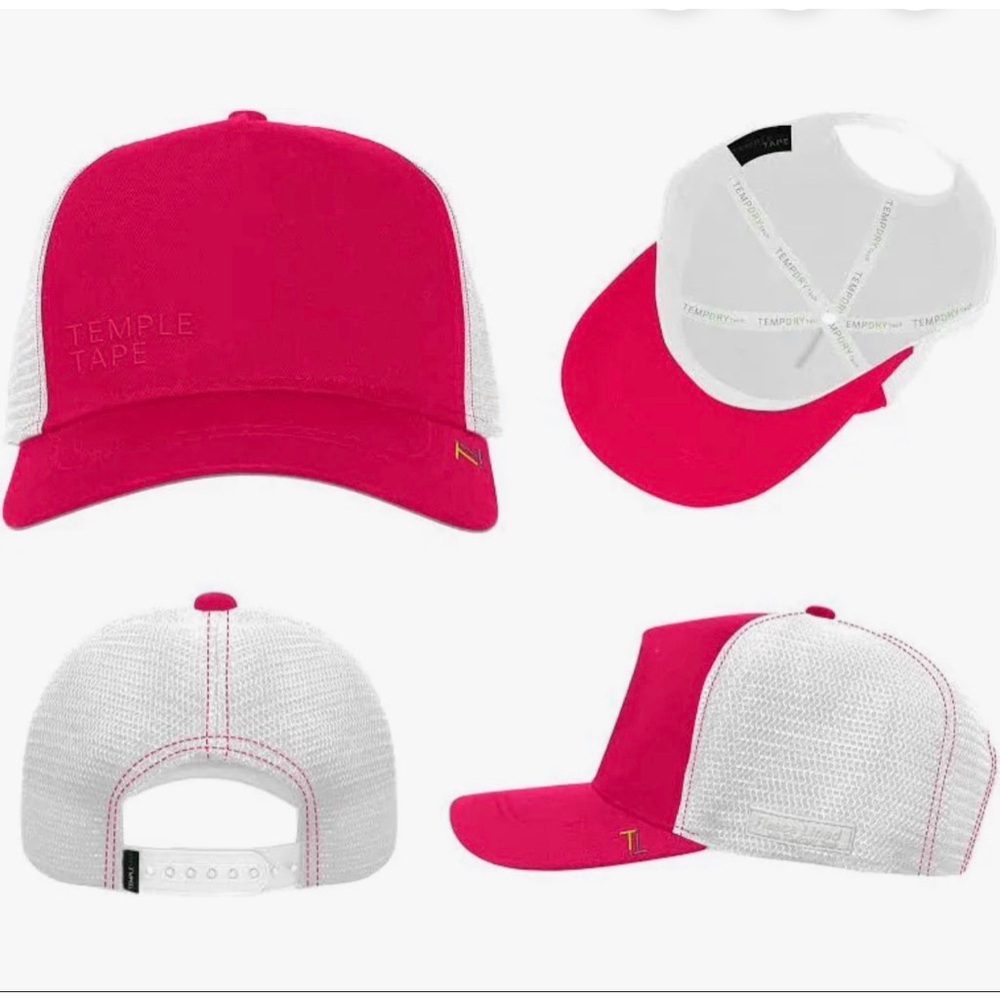 NEW Temple Tape Fleece Lined Adjustable SnapBack Trucker Winter Hats One Size